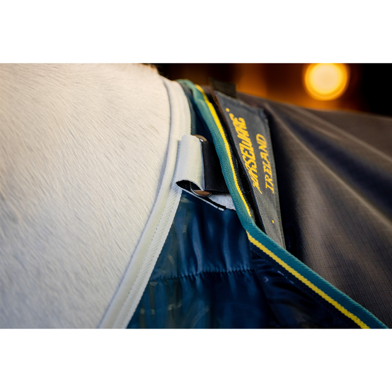 Horseware Rambo Duo Force 2.0 Turnout Rug Bundle - Navy/Teal-13